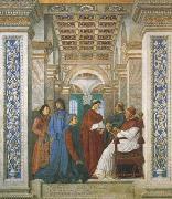 Melozzo da Forli Sixtus IV,his Nephews and his Librarian Palatina (mk08) china oil painting reproduction